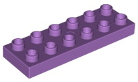 Duplo Plate 2 x 6 in Medium Lavender