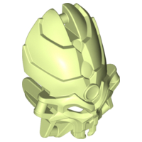 Large Figure Mask Skull Spider in Yellowish Green