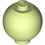 Brick Round 2 x 2 Sphere with Stud [Plain] in Yellowish Green