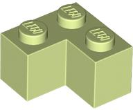Brick 2 x 2 Corner in Yellowish Green