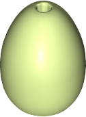 Food Egg with 1.5mm Hole [Plain] in Yellowish Green