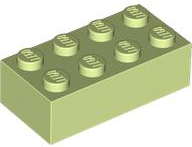 Brick 2 x 4 in Yellowish Green