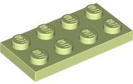 Plate 2 x 4 in Yellowish Green
