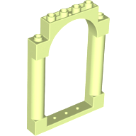 Panel 1 x 6 x 7 with 2 Columns and Arch in Yellowish Green