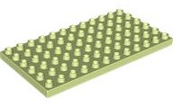 Duplo Plate 6 x 12 in Yellowish Green