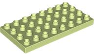 Duplo Plate 4 x 8 in Yellowish Green