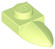 Plate Special 1 x 1 with Tooth in Yellowish Green