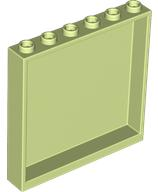 Panel 1 x 6 x 5 in Yellowish Green
