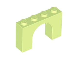 Brick Arch 1 x 4 x 2 in Yellowish Green