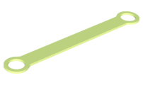 Strap with End Rings in Yellowish Green