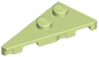 Wedge Plate 2 x 4 27° Left in Yellowish Green