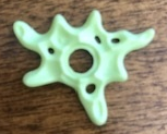 Ghost Effect Splash with Hole in Yellowish Green