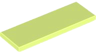 Tile 2 x 6 in Yellowish Green