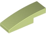 Brick Curved 3 x 1 x 2/3 in Yellowish Green