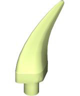 Animal Body Part, Barb / Claw / Tooth / Talon / Horn, Medium in Yellowish Green