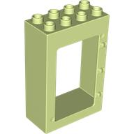 Duplo Door Frame 2 x 4 x 5 in Yellowish Green