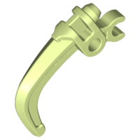 Large Figure Weapon Claw, with Clip in Yellowish Green
