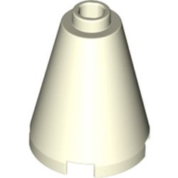 Cone 2 x 2 x 2, Open Stud in Glow In Dark White