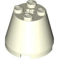 Cone 3 x 3 x 2 in Glow In Dark White