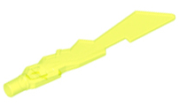 Weapon Sword with Jagged Edges [Plain] in Trans-Neon Green