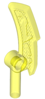 Weapon Blade with Bar (Ninjago Jade Blade) in Trans-Neon Green