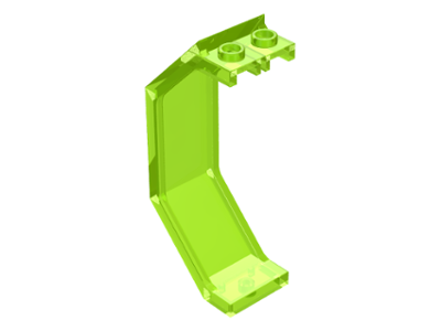 Panel 3 x 2 x 6 in Trans-Neon Green