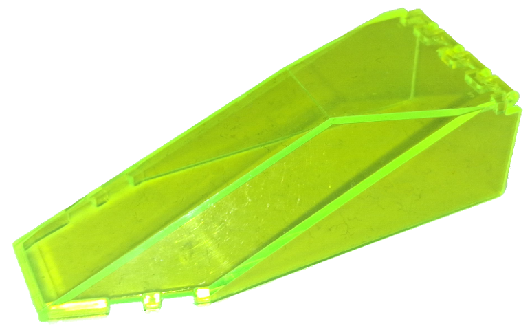 Windscreen 10 x 4 x 2 1/3 Canopy in Trans-Neon Green