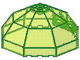 Windscreen 10 x 10 x 4 Octagonal Canopy in Trans-Neon Green