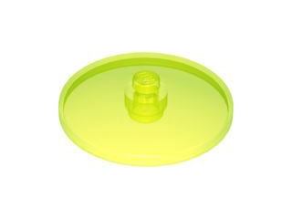 Dish 4 x 4 Inverted [Radar] in Trans-Neon Green