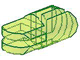 Arm Piece 90° Turn [2 / 3 Fingers] in Trans-Neon Green