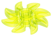 Propeller 8 Blade 5 Diameter in Trans-Neon Green