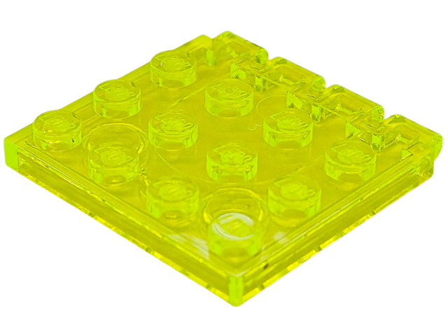 Hinge Vehicle Roof 4 x 4 in Trans-Neon Green