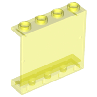 Panel 1 x 4 x 3 [Hollow Studs] in Trans-Neon Green