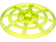 Dish 6 x 6 Inverted, Radar / Webbed [Anti-studs at 90°] in Trans-Neon Green