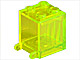 Box 2 x 2 x 2 [Hollow Studs] in Trans-Neon Green