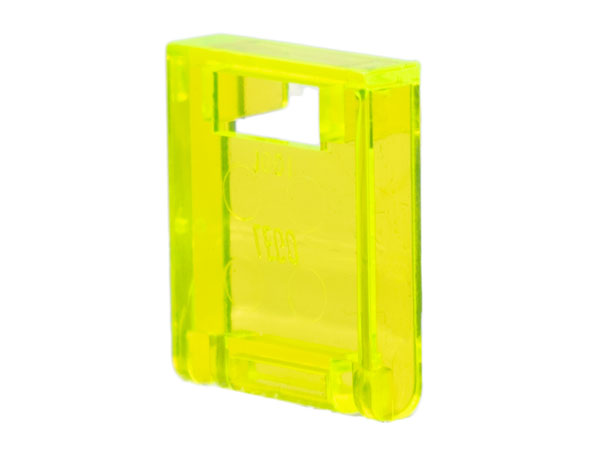 Box 2 x 2 x 2 Door with Slot in Trans-Neon Green