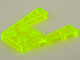 Wedge Plate 4 x 4 with 2 x 2 Cutout in Trans-Neon Green