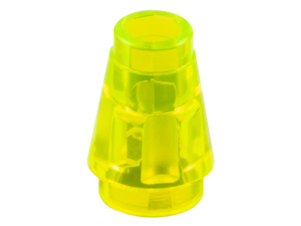 Cone 1 x 1 [Top Groove] in Trans-Neon Green