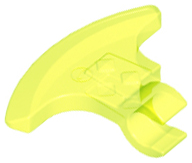 Weapon Axe Head, Clip-on (Viking) [Thick Clip] in Trans-Neon Green