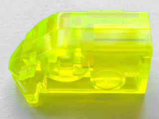 Large Figure Head Connector Block Eye/Brain Stalk - Short in Trans-Neon Green