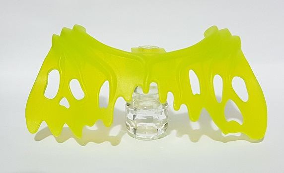 Minifig Neckwear Wings in Trans-Neon Green