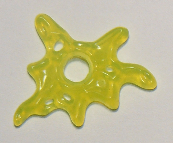 Ghost Effect Splash with Hole in Trans-Neon Green