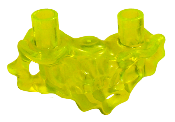 Minifig Neckwear, Two Headed Ghost Extension in Trans-Neon Green