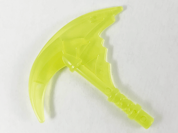 Weapon Sickle with Trailing Effect in Trans-Neon Green