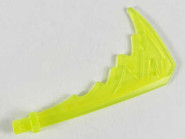 Weapon Katana with Trailing Effect in Trans-Neon Green