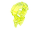 Large Figure Chest Badge with 'H' Hero Factory Logo in Spiked Circle in Trans-Neon Green