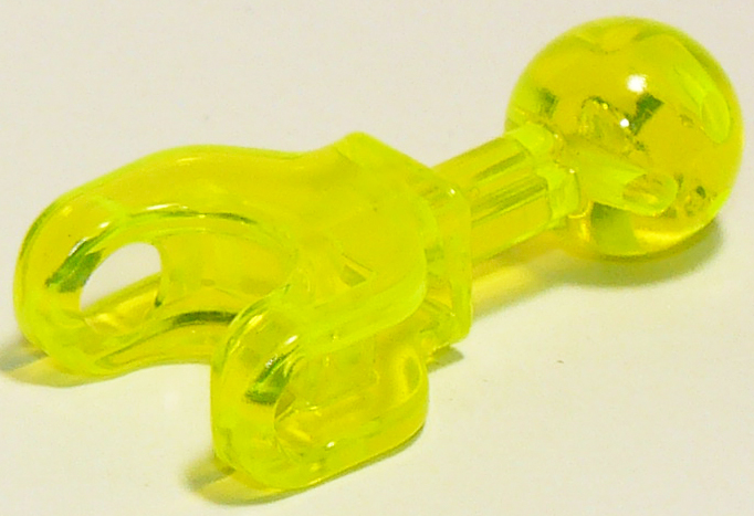 Large Figure Skeletal, Limb, 4L with Ball Joint on Axle and Ball Socket in Trans-Neon Green