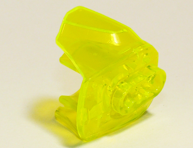 Large Figure Limb Cover, Size 3, Armor with Ball Joint Socket in Trans-Neon Green