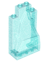 Rock Panel 2 x 4 x 6 in Glitter Trans-Light Blue