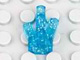 Rock 1 x 1 Crystal 5 Point in Glitter Trans-Light Blue